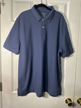 L.L. Bean Men's Polo Shirt in Slate Blue